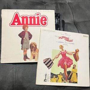 Annie and The Sound of Music Vinyl Record Set